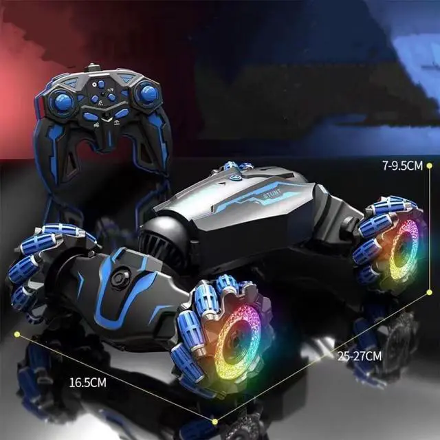 Alt view image 5 of 6 - Upgraded Hand Gesture Sensing RC Stunt Car with Lights Music, Spray Fog Steam Gesture RC Car Remote Controll Transformed Vehicle 360° Spins All Terrains Monster Truck for Boys Kids