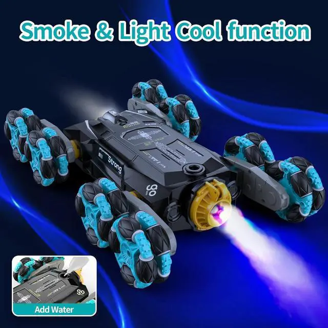 Alt view image 3 of 6 - 8WD Gesture Sensing RC Stunt Cars - Toys Gifts for Kids 8 9 10 11 12 Year Old Boys Girls,2.4Ghz Remote Control Cars,Transform Drift Off Road Vehicle for Children Birthday Presents