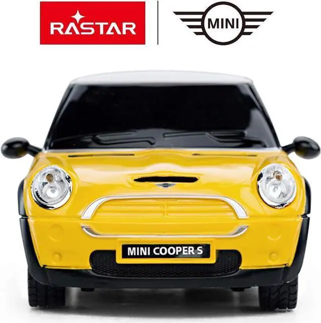 Alt view image 2 of 7 - RASTAR Mini Cooper Model, 1:24 RC Cars Toy Mini Cooper Remote Control Car RC Mini Cooper Car Toy for Kids, Yellow