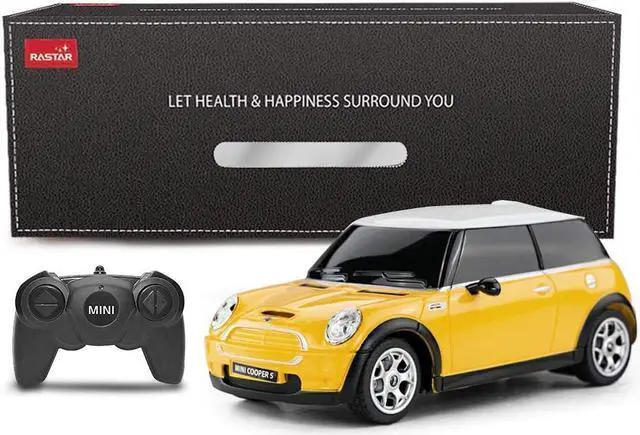 Alt view image 7 of 7 - RASTAR Mini Cooper Model, 1:24 RC Cars Toy Mini Cooper Remote Control Car RC Mini Cooper Car Toy for Kids, Yellow