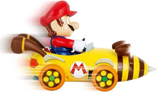 Alt view image 6 of 7 - Carrera 181064 RC Official Licensed Mario Kart Bumble V Mario 1:18 Scale 2.4 GHz Remote Radio Control Car with Rechargeable LiFePO4 Battery - Kids Toys Boys/Girls