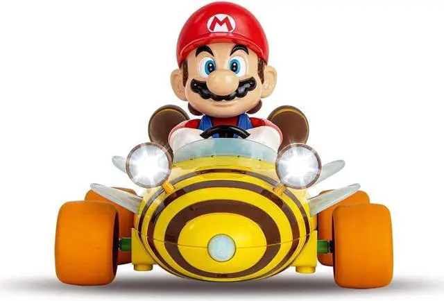 Alt view image 7 of 7 - Carrera 181064 RC Official Licensed Mario Kart Bumble V Mario 1:18 Scale 2.4 GHz Remote Radio Control Car with Rechargeable LiFePO4 Battery - Kids Toys Boys/Girls