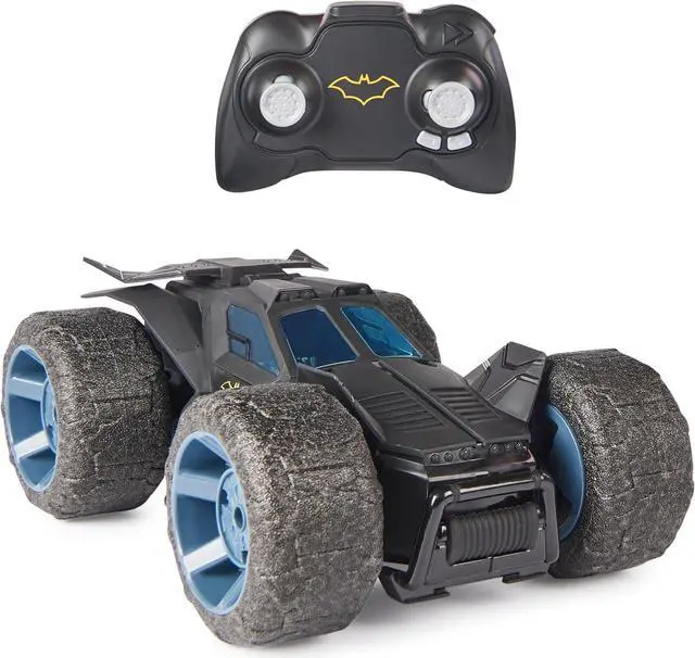 Main image of DC Comics, Batman Stunt Force Batmobile, Indoor Remote Control Car, Turbo Boost & Crazy Stunts, Collectible Super Hero Kids Toys for Boys and Girls 4+