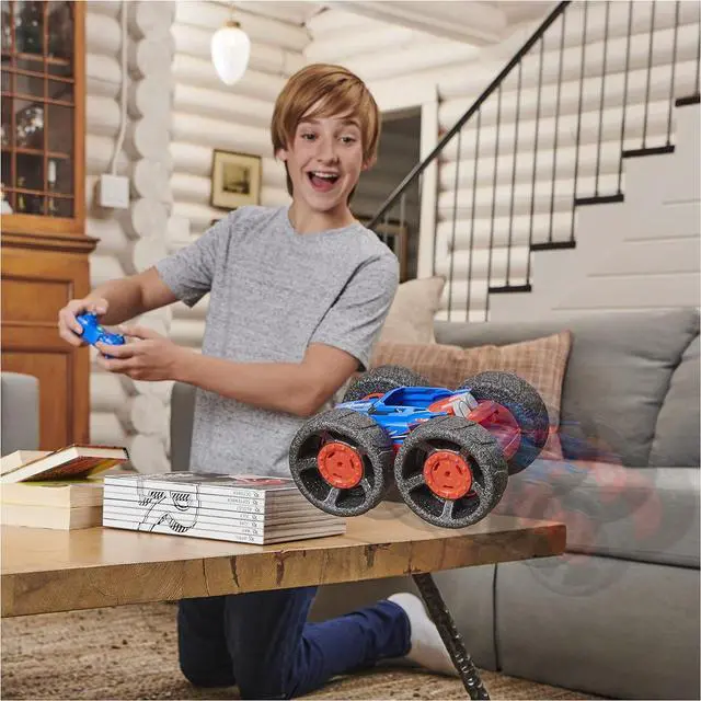 Alt view image 5 of 7 - Air Hogs Super Soft, Jump Fury with Zero-Damage Wheels, Extreme Jumping Remote Control Car, Kids Toys for Kids 4 and up, 1:15 Scale