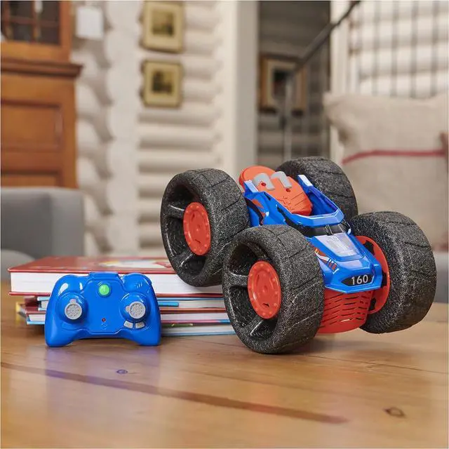 Alt view image 6 of 7 - Air Hogs Super Soft, Jump Fury with Zero-Damage Wheels, Extreme Jumping Remote Control Car, Kids Toys for Kids 4 and up, 1:15 Scale
