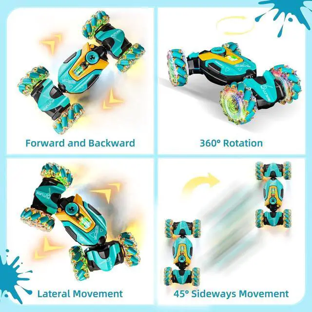 Alt view image 2 of 7 - Gesture Sensing RC Stunt Car Remote Control Car 4WD,360° Rotating,2.4Ghz RC Cars Twist Car with Light & Music Car Toys for Kids Boys Age 4 5 6 7 8 9 10 11 12 Years Old