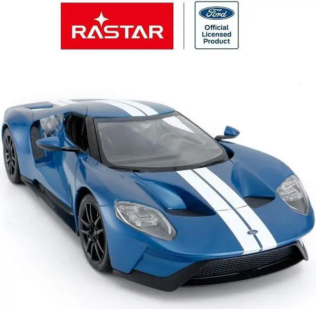 Alt view image 3 of 7 - RASTAR RC Car | 1/14 Ford GT Remote Control RC Race Toy Car for Kids, Open Doors by Manual, Blue (2.4GHz)