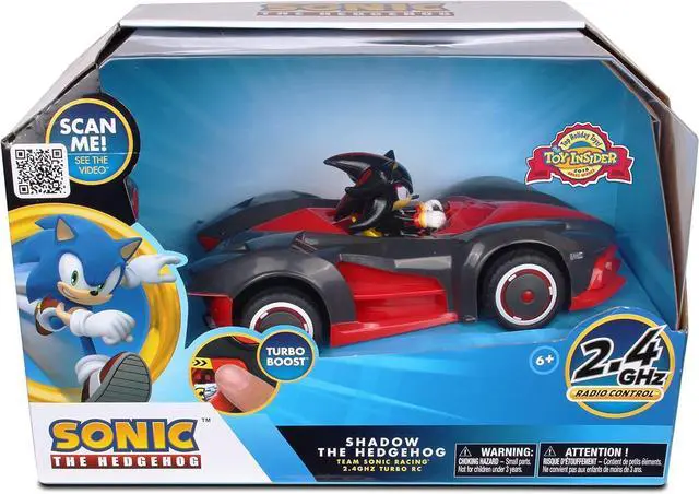 Alt view image 2 of 5 - NKOK Team Sonic Racing 2.4GHz Radio Control Toy Car with Turbo Boost - Shadow The Hedgehog 602, Red, Turbo Boost Feature, Features Working Lights, for Ages 6 and up
