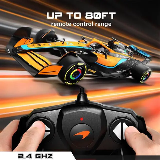 Alt view image 4 of 7 - Authentic Licensed 1:18 McLaren F1 MCL36 Remote Control Car - F1 Collection RC car Series for Kids and Adults - 2.4GHz RC Car for Gift (1:18 McLaren F1 MCL36)