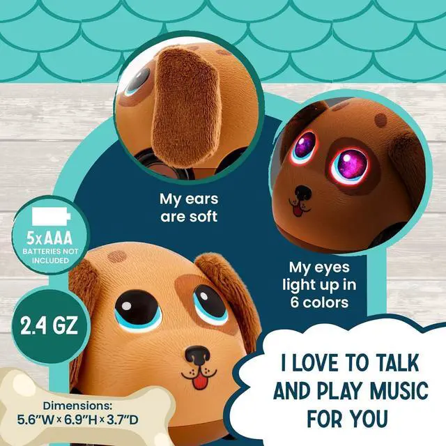 Alt view image 4 of 7 - Poko Petz, Remote Control Car for Toddlers Dog Toys - 2.4GH for Boys and Girls, Light Up Toddler Toys, Singing, Talking Toys, Preschool Toys, Best Birthday, Toddler Gifts for Ages 3 and Up