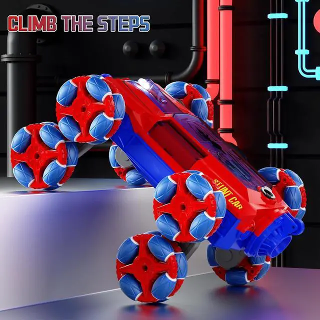 Alt view image 4 of 7 - 8WD Gesture Sensing RC Stunt Car, 2.4Ghz Hand Remote Control Car Toys for Boys Age 8-13 13+ Year Old with Spray & Light & Sound, Rotation Remote Control Car for Christmas Birthday Gifts, Spider