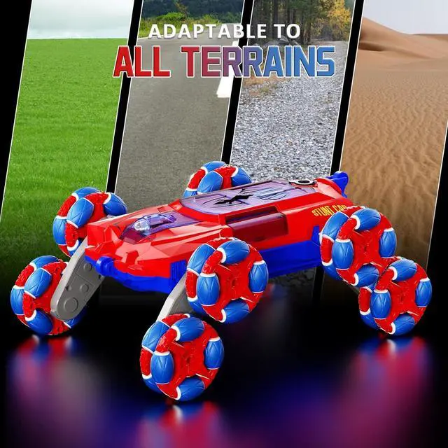 Alt view image 6 of 7 - 8WD Gesture Sensing RC Stunt Car, 2.4Ghz Hand Remote Control Car Toys for Boys Age 8-13 13+ Year Old with Spray & Light & Sound, Rotation Remote Control Car for Christmas Birthday Gifts, Spider