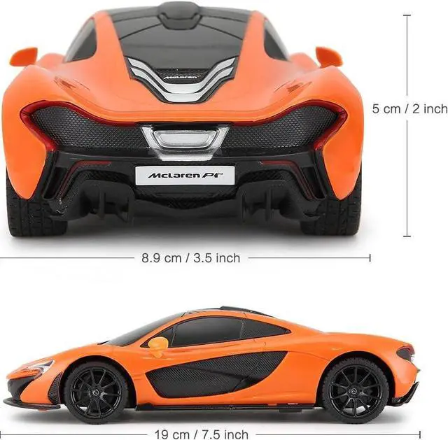 Alt view image 5 of 7 - RASTAR RC Car | 1:24 Scale McLaren P1 Remote Control Toy Car, R/C Model Vehicle for Kids  Orange