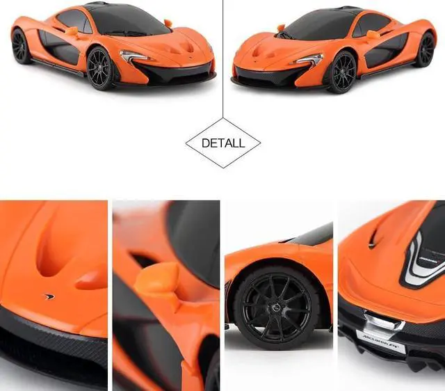 Alt view image 6 of 7 - RASTAR RC Car | 1:24 Scale McLaren P1 Remote Control Toy Car, R/C Model Vehicle for Kids  Orange