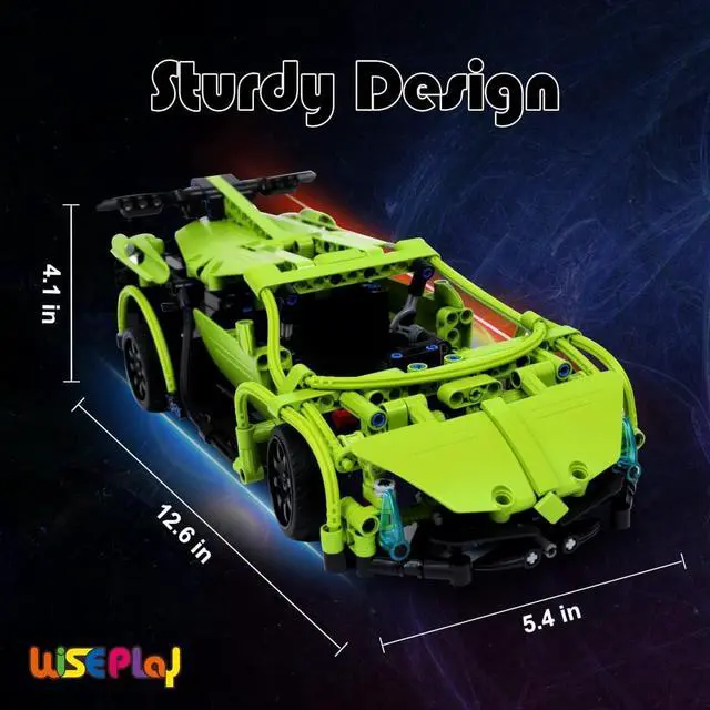 Alt view image 6 of 7 - WISEPLAY Remote Control Car Building Kit, 453PCS Stem Toy for Kids Age 8-10, Great RC Car for 10-Year-Old Boys & Girls, Excellent Gift Idea