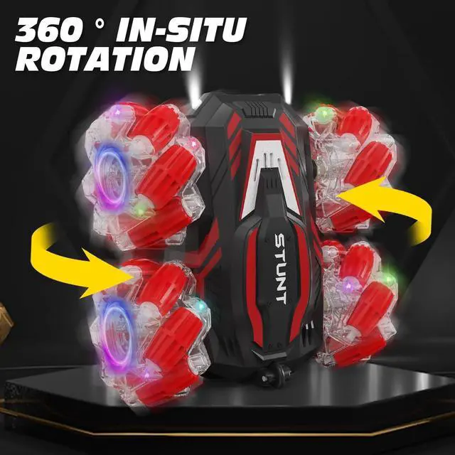 Alt view image 2 of 7 - RC car Gesture Remote Control car 360 ° Rotating Manual Control car Birthday Gift for Children Aged 3-12 with Lights and Music