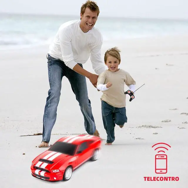 Alt view image 7 of 7 - BDTCTK Remote Control 1/24 Ford Mustang Shelby GT500 RC Model Car, Toys for Kids and Adults Red