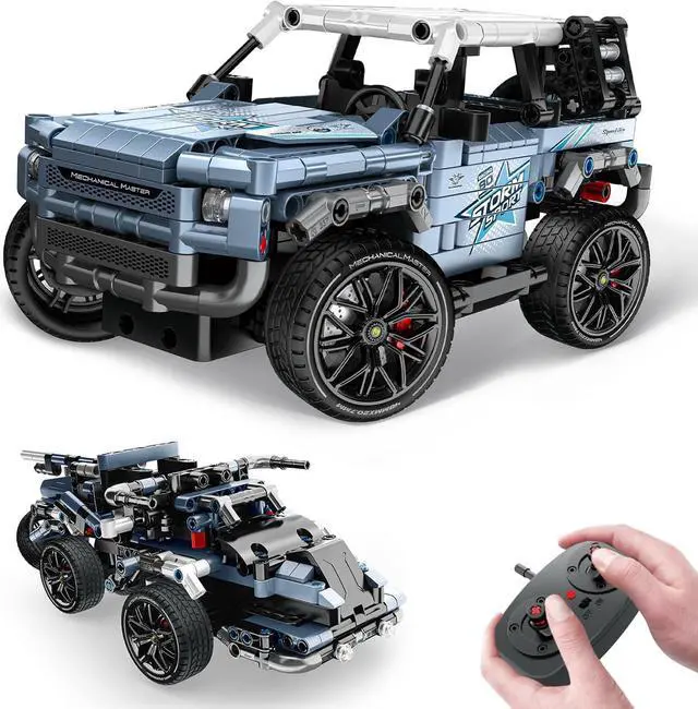 Main image of Off Road Pickup 4x4 Building Kit, 2 in 1 Stem Building Toy with Remote Control, Technique Race Car Building Toy for Kids, Birthday Gift Idea for Boys Ages 6+ (503 PCS)