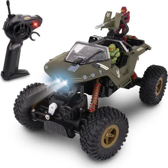 Alt view image 2 of 6 - NKOK Halo Infinite RC: UNSC Warthog Rock Hog - Rock Climber, Master Chief & Spartan, 2.4 GHz Radio Control Vehicle