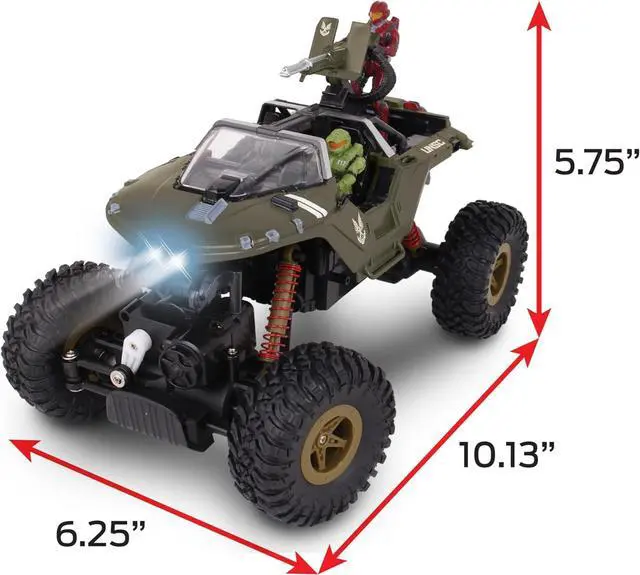 Alt view image 4 of 6 - NKOK Halo Infinite RC: UNSC Warthog Rock Hog - Rock Climber, Master Chief & Spartan, 2.4 GHz Radio Control Vehicle