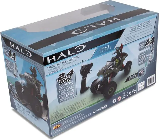 Alt view image 5 of 6 - NKOK Halo Infinite RC: UNSC Warthog Rock Hog - Rock Climber, Master Chief & Spartan, 2.4 GHz Radio Control Vehicle