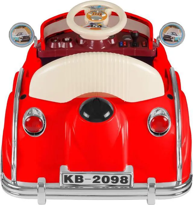 Alt view image 4 of 7 - Kids Ride On Car with Remote Control ? Classic Sports Car for Kids 6V Battery Powered Ride On Toys with Sound for Ages 3 ? 6 by Lil? Rider (Red)