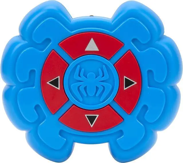 Alt view image 5 of 7 - Marvel Spidey and His Amazing Friends Web Crawler RC - Remote-Controlled Vehicle - Features Built-in Super Hero with 4 Controller Functions, Blue & Red