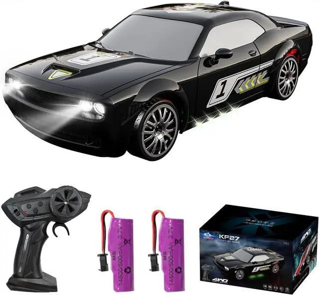 Main image of Remote Control Car for Boys Girls Kids, 1:20 4WD RC Drift Car with LED Lights, 20KPH Hight Speed Proportional Throttle Racing Cars for Drift and Race, Children's Gifts and Toys