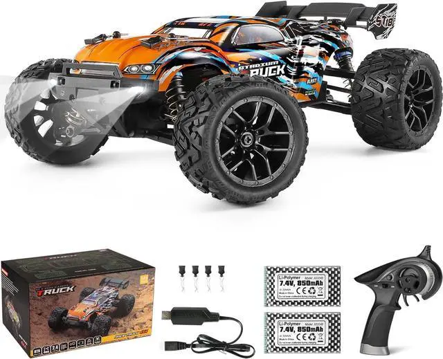 Main image of HAIBOXING RC Cars, 1:18 Remote Control Car For Adults, 4wd High-Speed Hobby RC Truck 36km/h Fast RC Drift Car Waterproof Off-Road Electric RC Buggy With 2 Batteries, RC Vehicle toy Gift For Boys, Kids