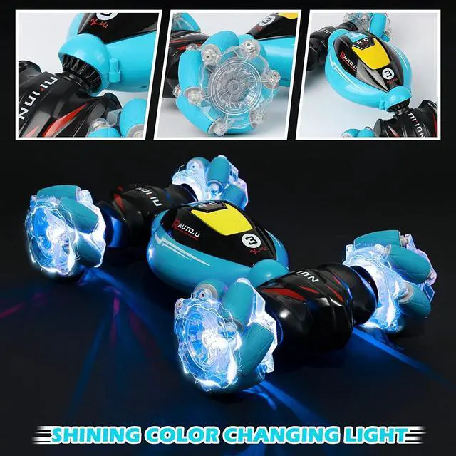 Alt view image 5 of 7 - DDAI RC Cars Gesture Sensing Stunt Car - Best Gifts for Boys 6-12 Year Old 360° Rotating 4WD Remote Control Transform 2.4Ghz Hand Controlled Car Birthday Presents for Kids Age 7 8 9 10 11 yr