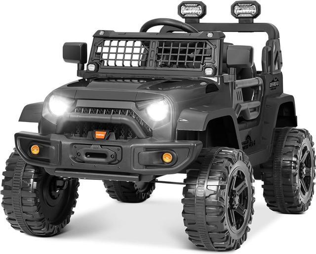 Kimbosmart12v Kids Car Kids Electric Car Kids Electric Vehicles Kids Cars to Drive LED Lights Horn Radio USB AUX MP3 Ride on Toys Electric Car for Kids Black Newegg