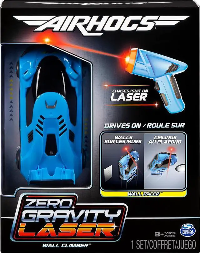 Alt view image 2 of 7 - Air Hogs, Zero Gravity Light, Light-Guided Wall Racer, Wall Climbing Race Car,Blue