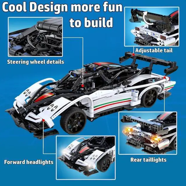 Alt view image 3 of 7 - WisePlay Model Cars to Build for Adults and Kids 8-12 Year - STEM Projects for Kids Ages 12-16 Year - Build Your Own Remote Control Car - STEM Kits for Kids Age 12-14