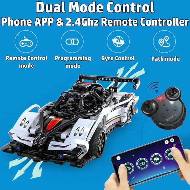Alt view image 5 of 7 - WisePlay Model Cars to Build for Adults and Kids 8-12 Year - STEM Projects for Kids Ages 12-16 Year - Build Your Own Remote Control Car - STEM Kits for Kids Age 12-14