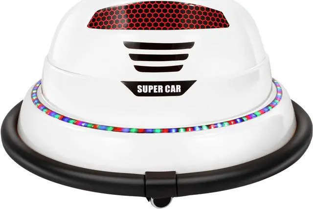Alt view image 4 of 6 - Kids Race Toy 6V Electric Ride On Bumper Car Vehicle Remote Control 360 Spin DIY Numbers 00-99 ASTM-Certified Dark White