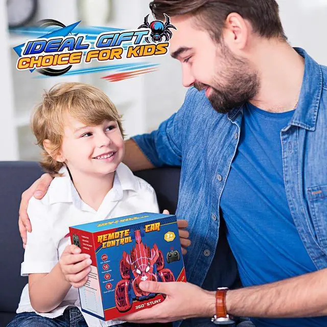 Alt view image 7 of 7 - Spider RC Cars Boys Toys Remote Control Car for 3 4 5 6 7 8 9 10 Year Old Boy Girl 360° Flips 4WD Remote Control Car Kids Toys Indoor Outdoor All Terrain Electric RC Car Gifts for 3-10 Boys Girls