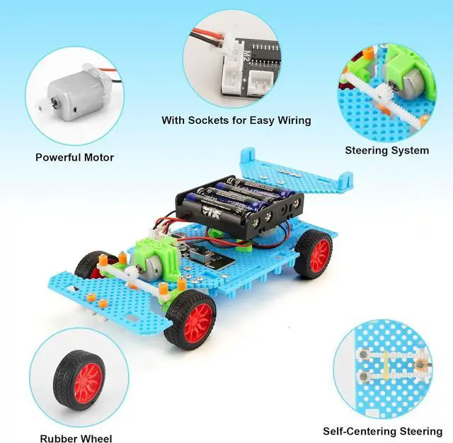 Alt view image 2 of 7 - STEM Kits for Kids Age 8-12, Building Remote Control Car, Model Car Kits, Gifts for Boys 10-16, 3D Puzzles Science Educational Crafts, Toys for 8 9 10 11 12 13 14 Year Old Boys and Girls
