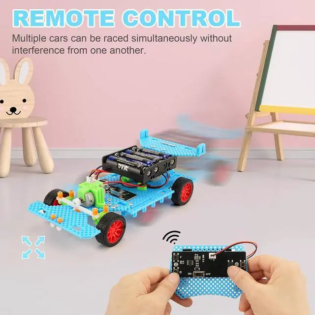 Alt view image 5 of 7 - STEM Kits for Kids Age 8-12, Building Remote Control Car, Model Car Kits, Gifts for Boys 10-16, 3D Puzzles Science Educational Crafts, Toys for 8 9 10 11 12 13 14 Year Old Boys and Girls