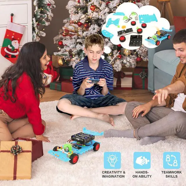 Alt view image 6 of 7 - STEM Kits for Kids Age 8-12, Building Remote Control Car, Model Car Kits, Gifts for Boys 10-16, 3D Puzzles Science Educational Crafts, Toys for 8 9 10 11 12 13 14 Year Old Boys and Girls