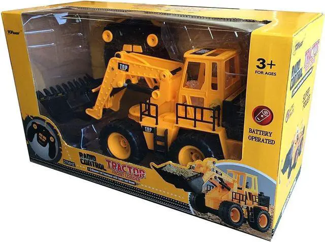 Alt view image 6 of 6 - Top Race TR-113 5 Channel Full Functional Remote Control Tractor Toy Front Loader - 14 x 6 x 8 inch Electric RC Remote Control Construction Toy Tractors with Lights and Sounds