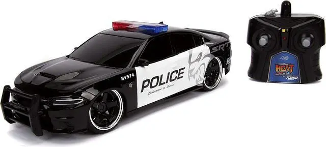 Alt view image 2 of 5 - Jada Toys Hyperchargers Heat Chase Radio Control Vehicle - Twin Pack with USB Charging (2Piece), 1: 16 Scale, 2015 Dodge Charger SRT Hellcat & 2017 Ford Gt