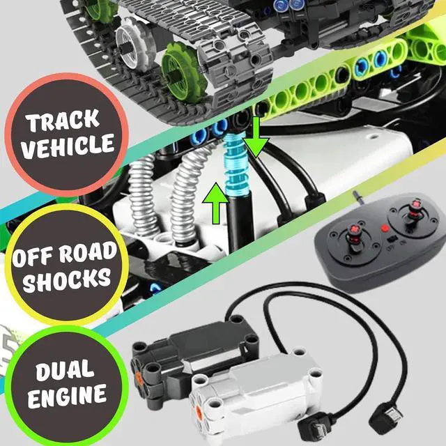 Alt view image 3 of 7 - Remote Control Cars Robot Building Kit Educational Toys for Age 8-13 Fun STEM Toys for Kids 3-in-1 RC Car Kit to Build Cool Building Blocks Set Birthday Gift for 8 9 10+ Year Old Boys