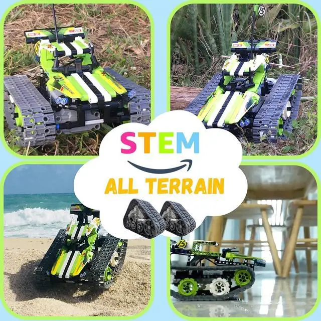 Alt view image 7 of 7 - Remote Control Cars Robot Building Kit Educational Toys for Age 8-13 Fun STEM Toys for Kids 3-in-1 RC Car Kit to Build Cool Building Blocks Set Birthday Gift for 8 9 10+ Year Old Boys