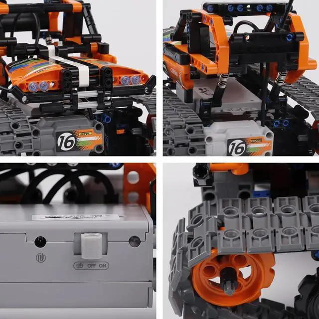 Alt view image 6 of 7 - BIRANCO. STEM Remote Control Building Kit 3 in 1 RC Tracked Racer/Tank/Robot Engineering Toys, Science Construction Play Set, Toy Car Christmas for Boys & Girls Age 8-12 (392pcs)