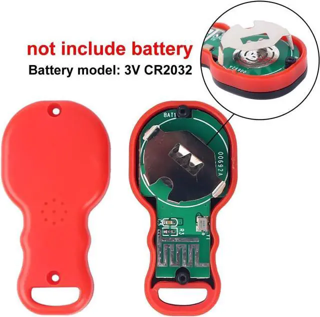 Alt view image 7 of 7 - INJORA Metal Automatic Winch Wireless Remote Controller System for 1:10 RC Crawler Car Axial SCX10 90046 TRX4 Redcat (Red)