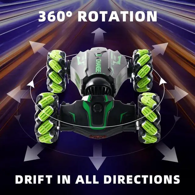 Alt view image 4 of 7 - Gesture Sensing RC Stunt Car with Light & Music & Spray - Remote Control Cars for Boys 8-12 Toys, Best Birthday Gift for Kids 6 7 8 9 10 11 12+ Years Old, Cool Hand Controlled Drift Fast RC Car