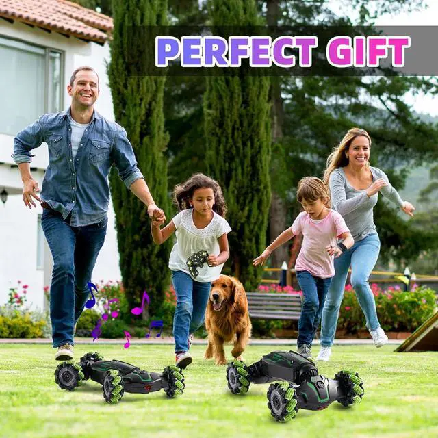 Alt view image 6 of 7 - Gesture Sensing RC Stunt Car with Light & Music & Spray - Remote Control Cars for Boys 8-12 Toys, Best Birthday Gift for Kids 6 7 8 9 10 11 12+ Years Old, Cool Hand Controlled Drift Fast RC Car