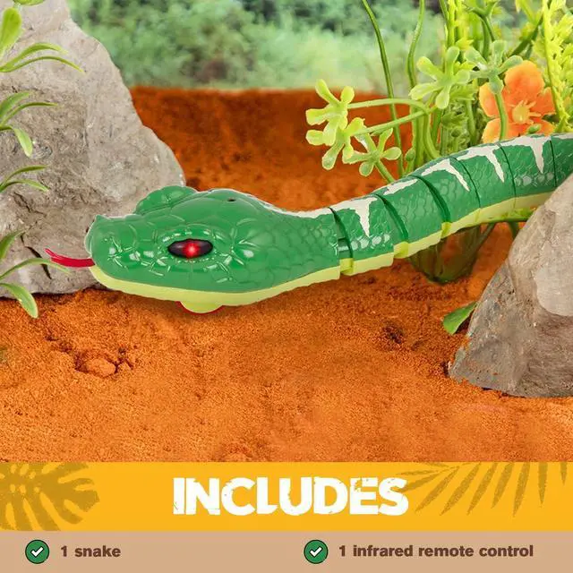 Alt view image 5 of 7 - Terra by Battat Remote Control Emerald Tree Boa - Electronic Snake Toy for Kids Ages 6+