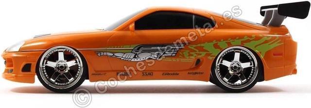 Alt view image 4 of 7 - Jada Toys Fast & Furious RC 1995 Toyota Supra Vehicle (1/16 Scale), Orange