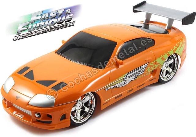 Alt view image 3 of 7 - Jada Toys Fast & Furious RC 1995 Toyota Supra Vehicle (1/16 Scale), Orange